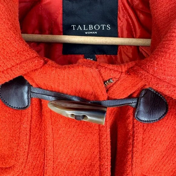 Talbots Wool Blend Hooded Coat - Picture 3 of 10